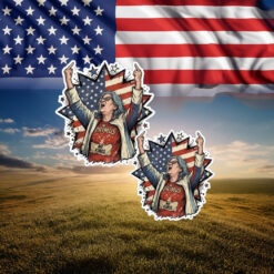 Aunt Sue American Flag Protest Sticker
