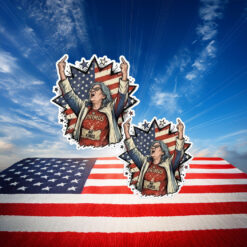 Aunt Sue American Flag Protest Sticker
