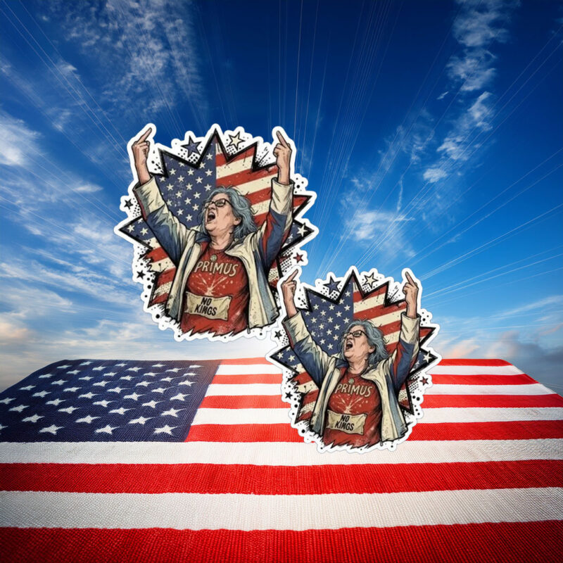 Aunt Sue American Flag Protest Sticker