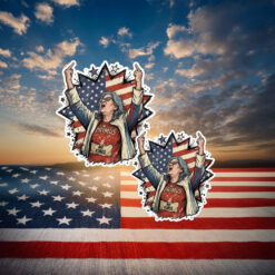 Aunt Sue American Flag Protest Sticker