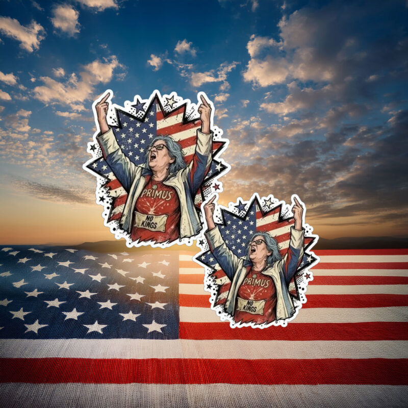 Aunt Sue American Flag Protest Sticker