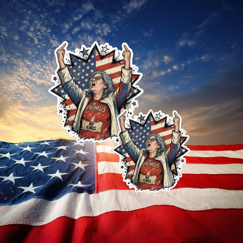 Aunt Sue American Flag Sticker