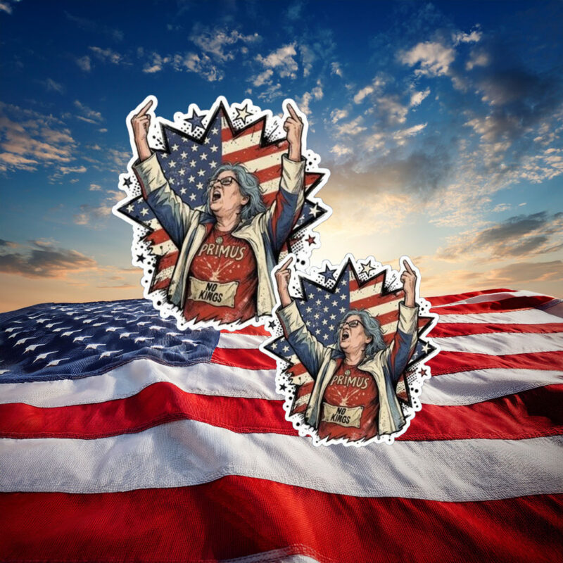 Aunt Sue American Flag Sticker