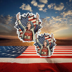 Aunt Sue American Flag Sticker