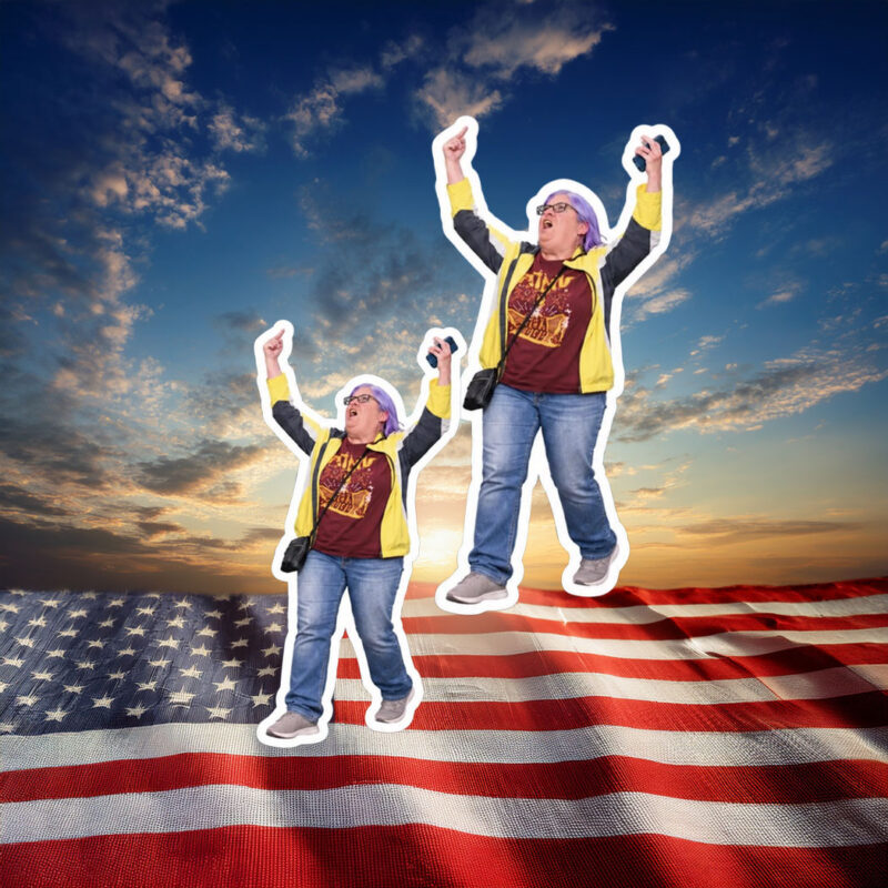 Aunt Sue Hero Protest Political Sticker