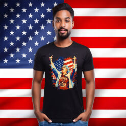 Aunt Sue Middle Finger American Flag Shirt