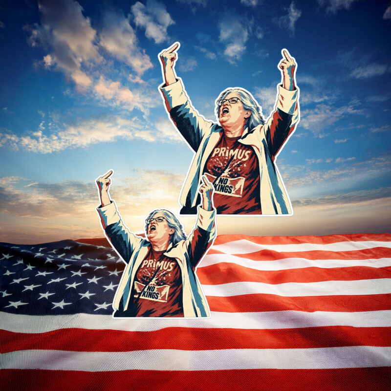 Aunt Sue Middle Finger Anti Trump Sticker
