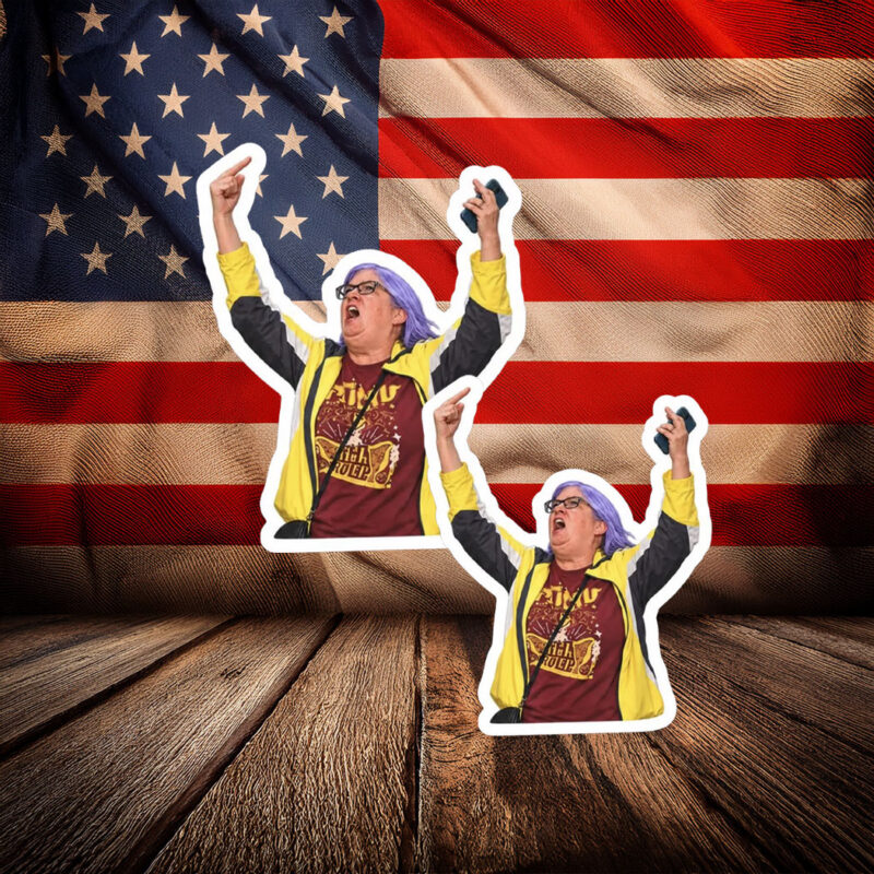 Aunt Sue Middle Finger Hero Sticker