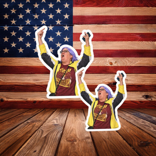 Aunt Sue Middle Finger Hero Sticker