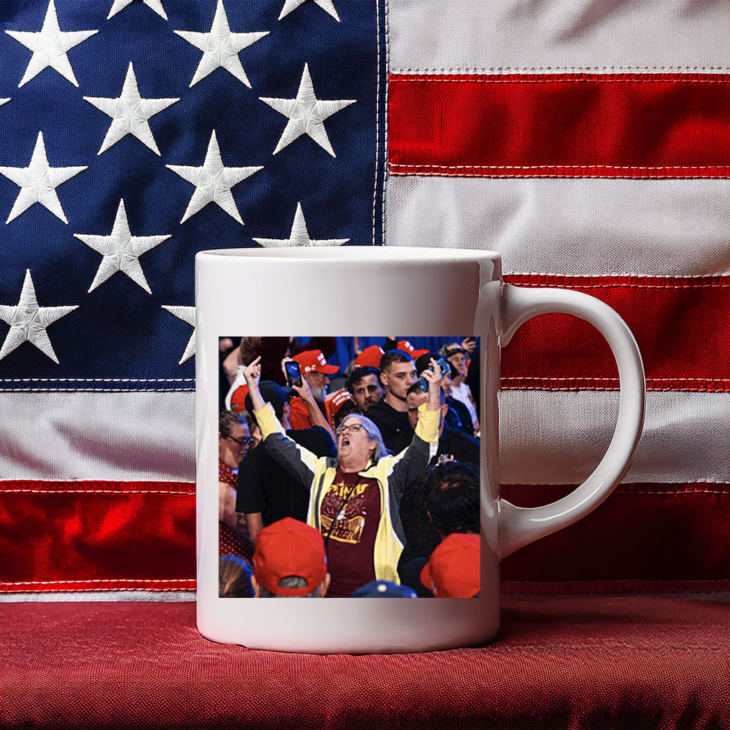 Aunt Sue Middle Finger Trump Rally Mug