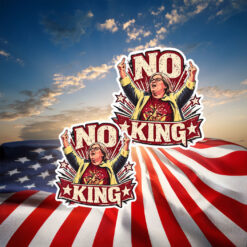 Aunt Sue No Kings Funny Political Protest Sticker