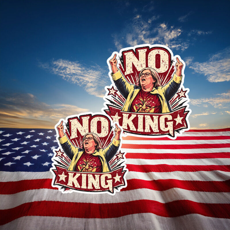 Aunt Sue No Kings Funny Political Protest Sticker