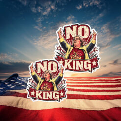 Aunt Sue No Kings Funny Political Protest Sticker