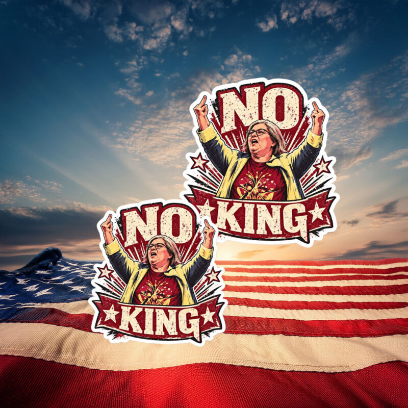 Aunt Sue No Kings Funny Political Protest Sticker
