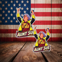Aunt Sue No Kings Protest Funny Sticker