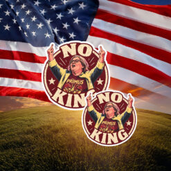 Aunt Sue No Kings Protest Political Stickers