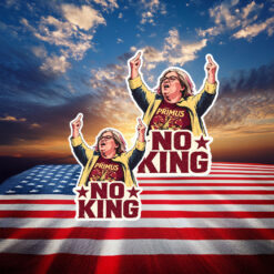 Aunt Sue No Kings Protest Stickers