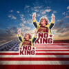 Aunt Sue No Kings Protest Stickers