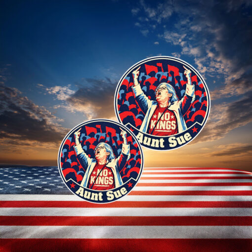 Aunt Sue Syracuse Rally Middle Finger Sticker