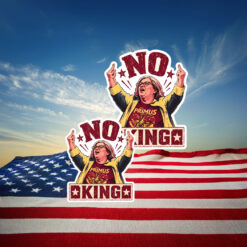 Funny Aunt Sue No Kings Protest Stickers