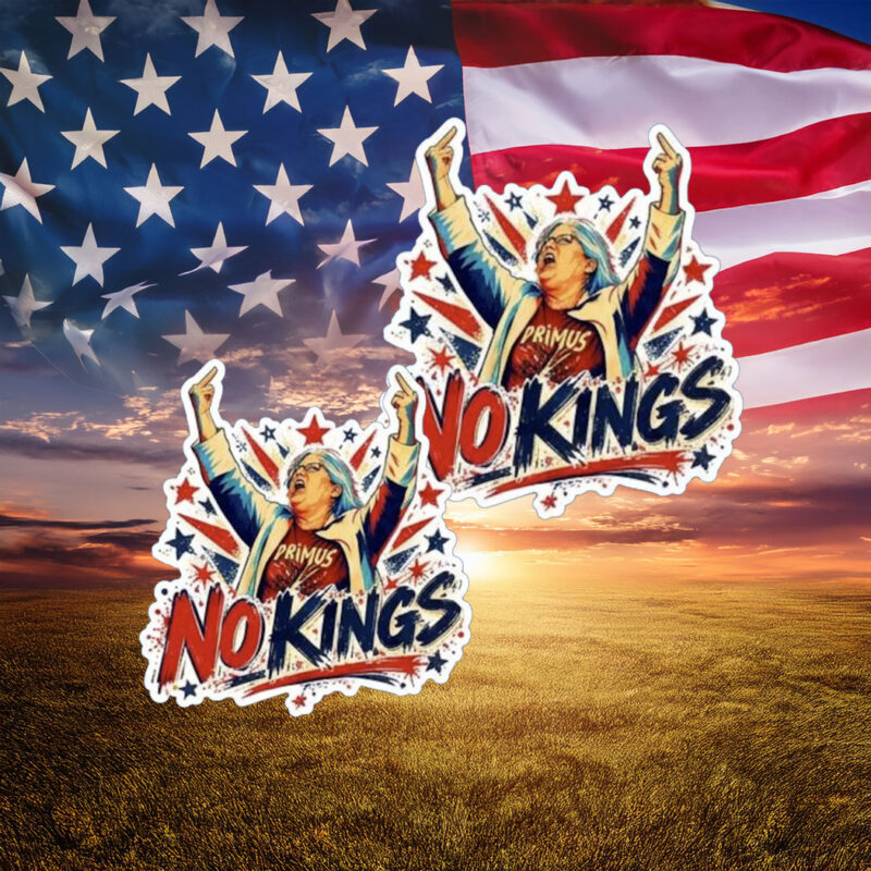 No Kings Aunt Sue Anti Trump Protest Sticker