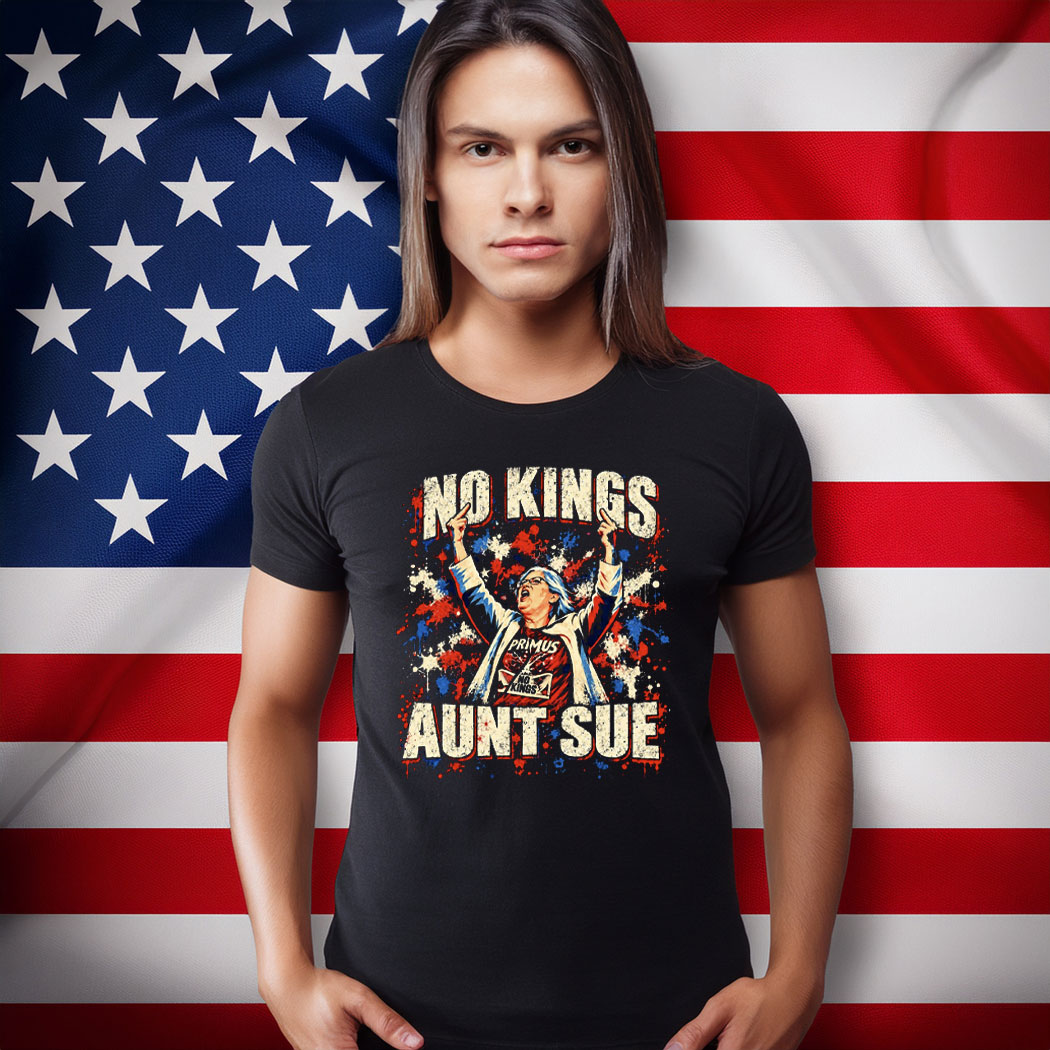 No Kings Aunt Sue Middle Finger Shirt