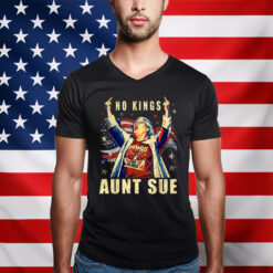 No Kings Aunt Sue Patriotic T-Shirt