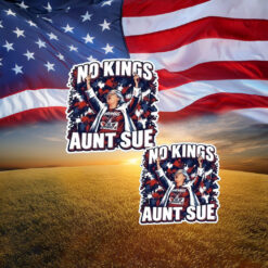 No Kings Aunt Sue Political Sticker