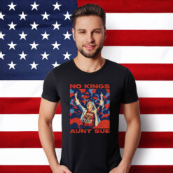 No Kings Aunt Sue Protest Graphic Shirt