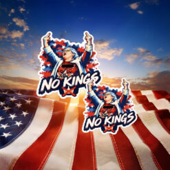 No Kings Protest Sticker