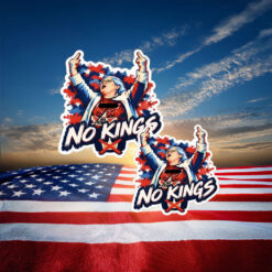 No Kings Protest Sticker