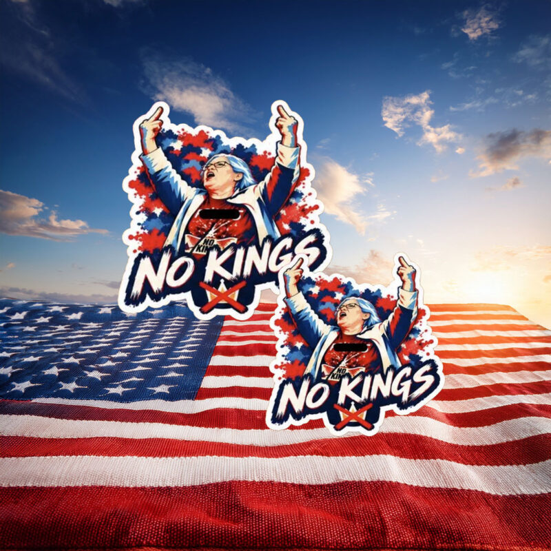 No Kings Protest Sticker