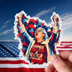 Primus Aunt Sue No Kings Protest Stickers