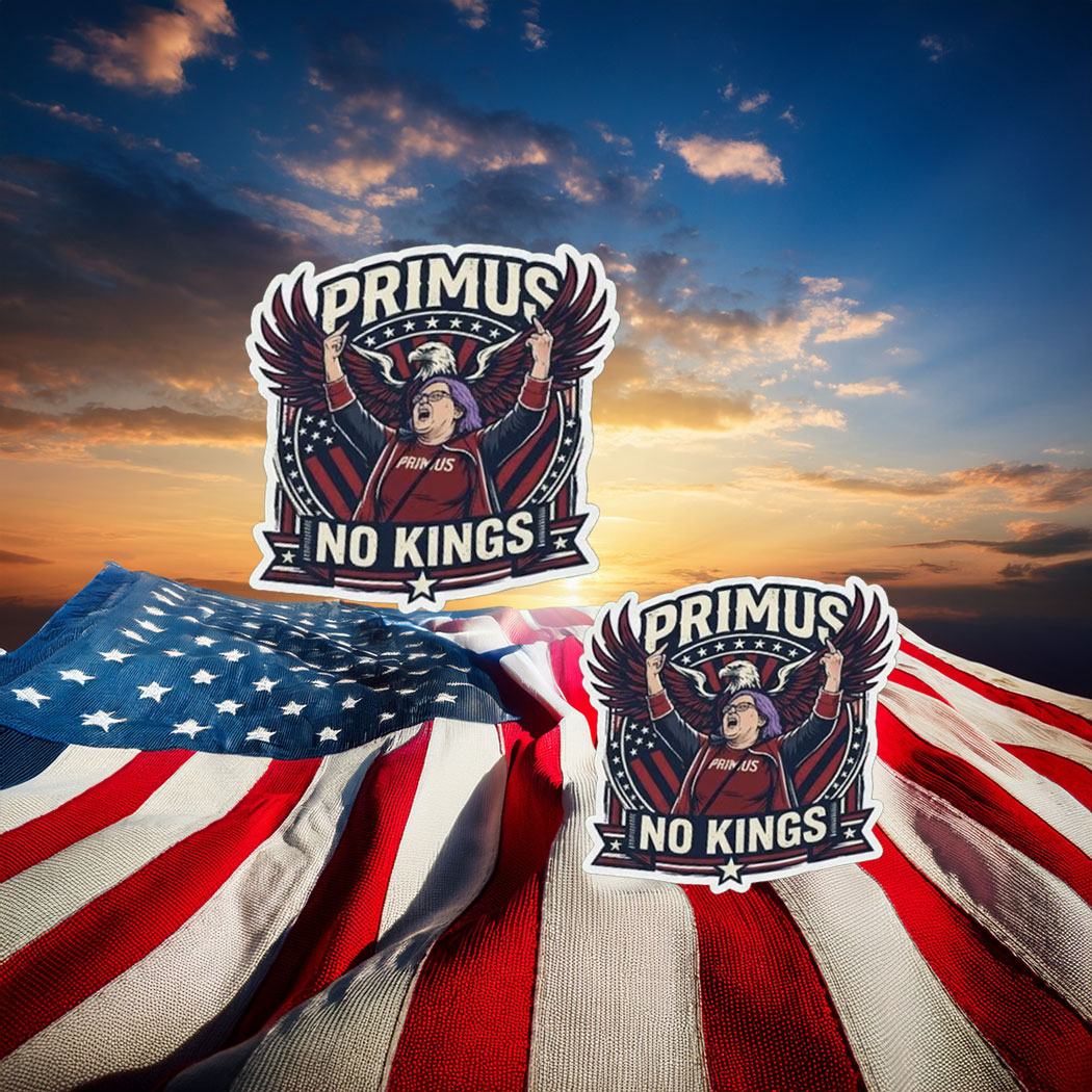 Primus No Kings American Eagle Sticker