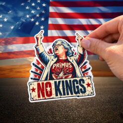 Primus No Kings Aunt Sue Protest Sticker