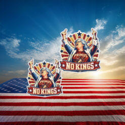 Primus No Kings Middle Finger Trump Rally Sticker