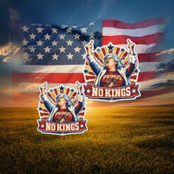 Primus No Kings Middle Finger Trump Rally Sticker