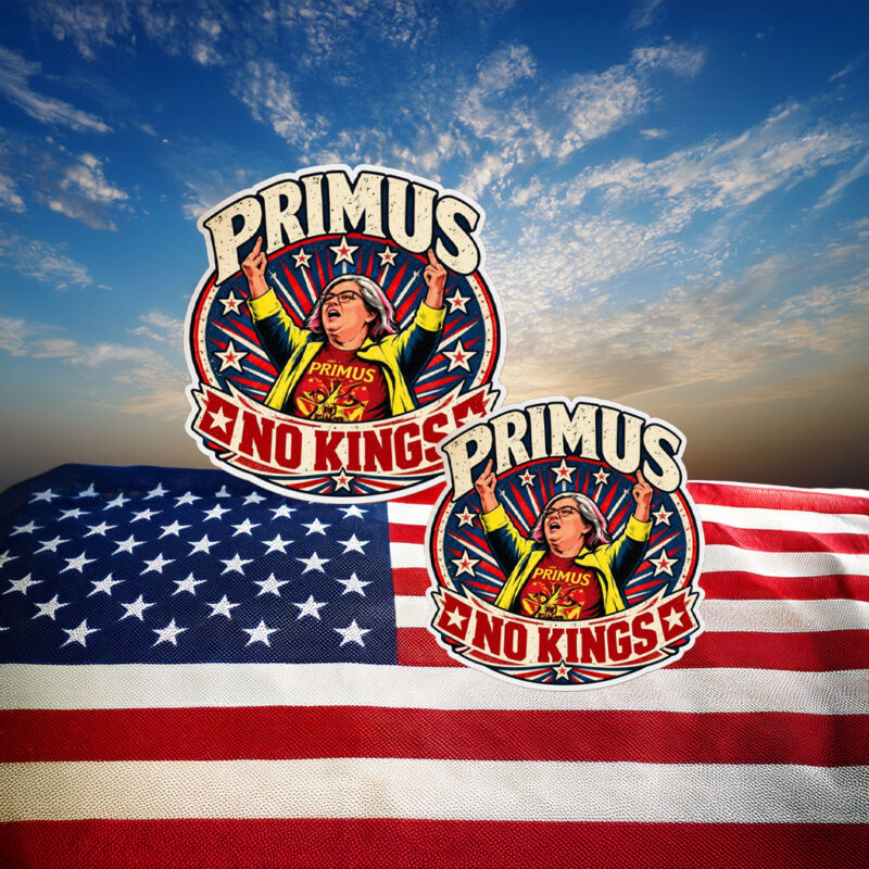 Primus No Kings Protest Sticker